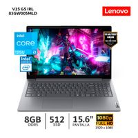 Laptop Lenovo V15 G5 IRL Core I3-1315U Ram 8gb Ddr5 Ssd 512gb 15.6 Fhd - 83GW005MLD