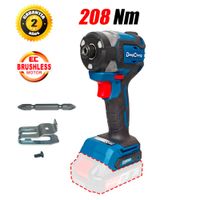 Atornillador de Impacto 6.35mm Dongcheng DCPL208Z 20V 208Nm Brushless Sin Baterías