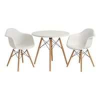 PACK de 2 Silla Malaga Niños Blanco + Mesa Modelo Sofia niño