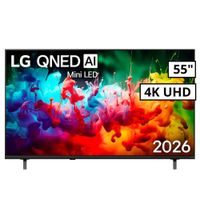 TELEVISOR LG 55 QNED MINILED SMART TV THINQ AI WEBOS HUB 4K UHD 2026 - 55QNED65BSA