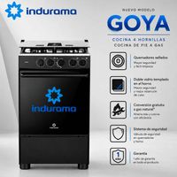 Cocina a Gas Indurama 4 Hornillas Goya