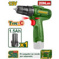 TALADRO ATORNILLADOR 12V 20NM -750RPM TIPOC JADEVER
