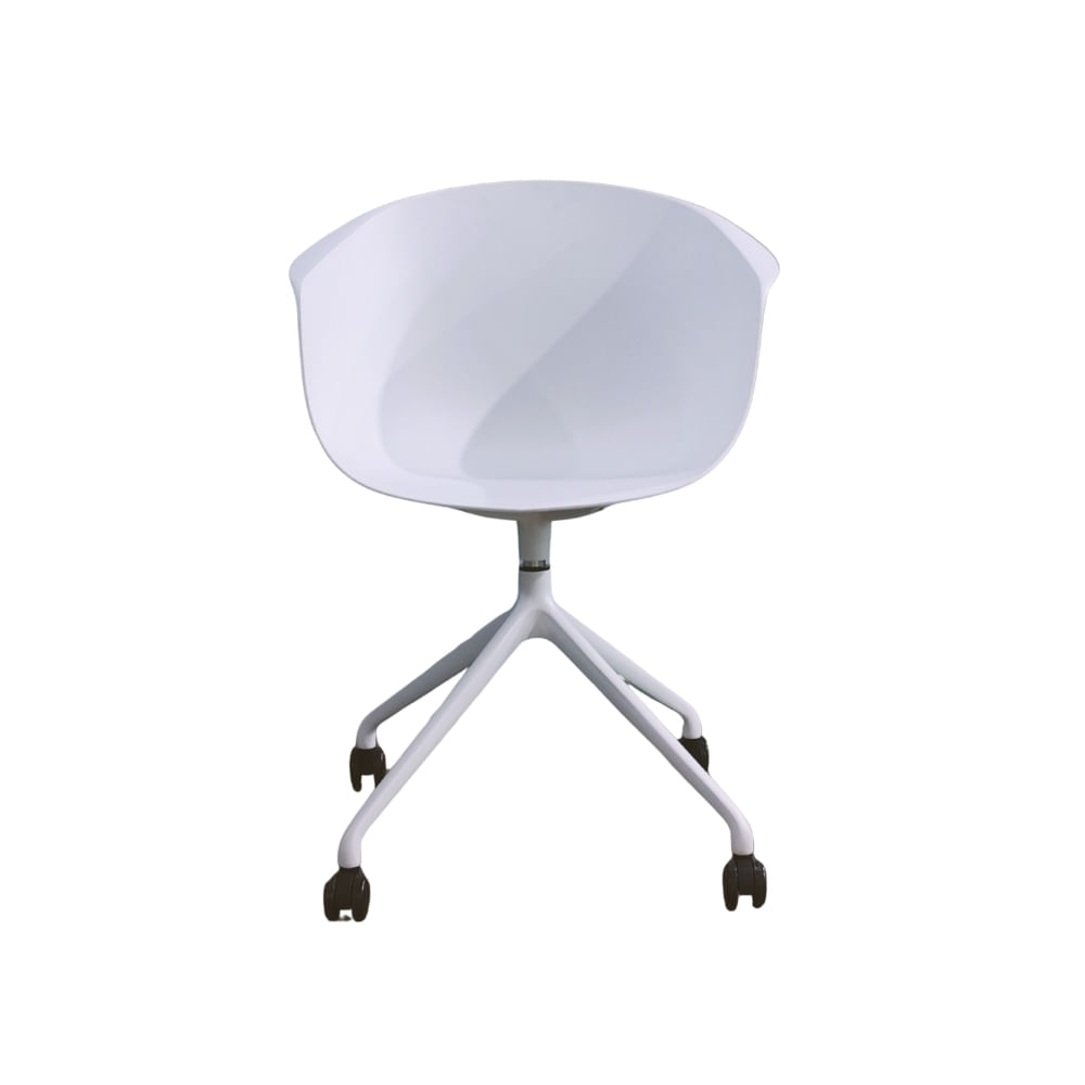 Silla Giro Blanco Giratoria CRuedas BBlanco - Ziyaz