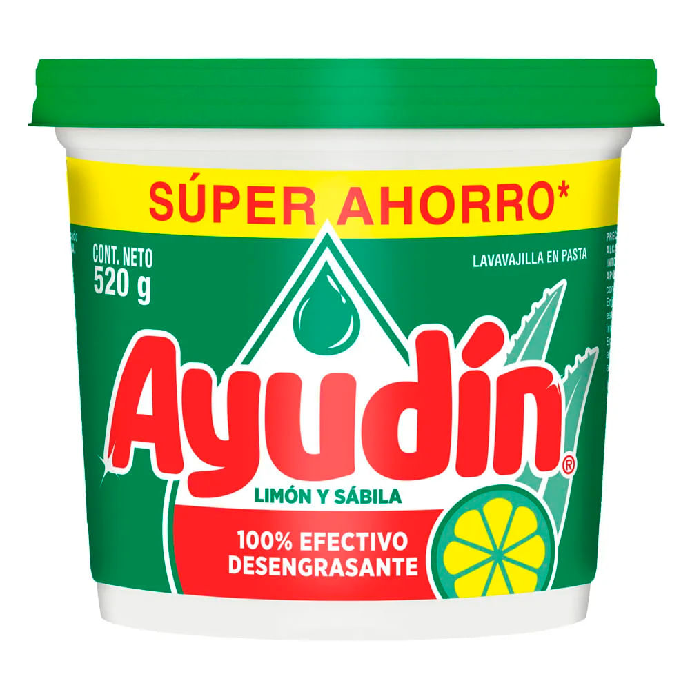 Lavavajillas en Pasta Ayudin Limon y Sabila 520gr