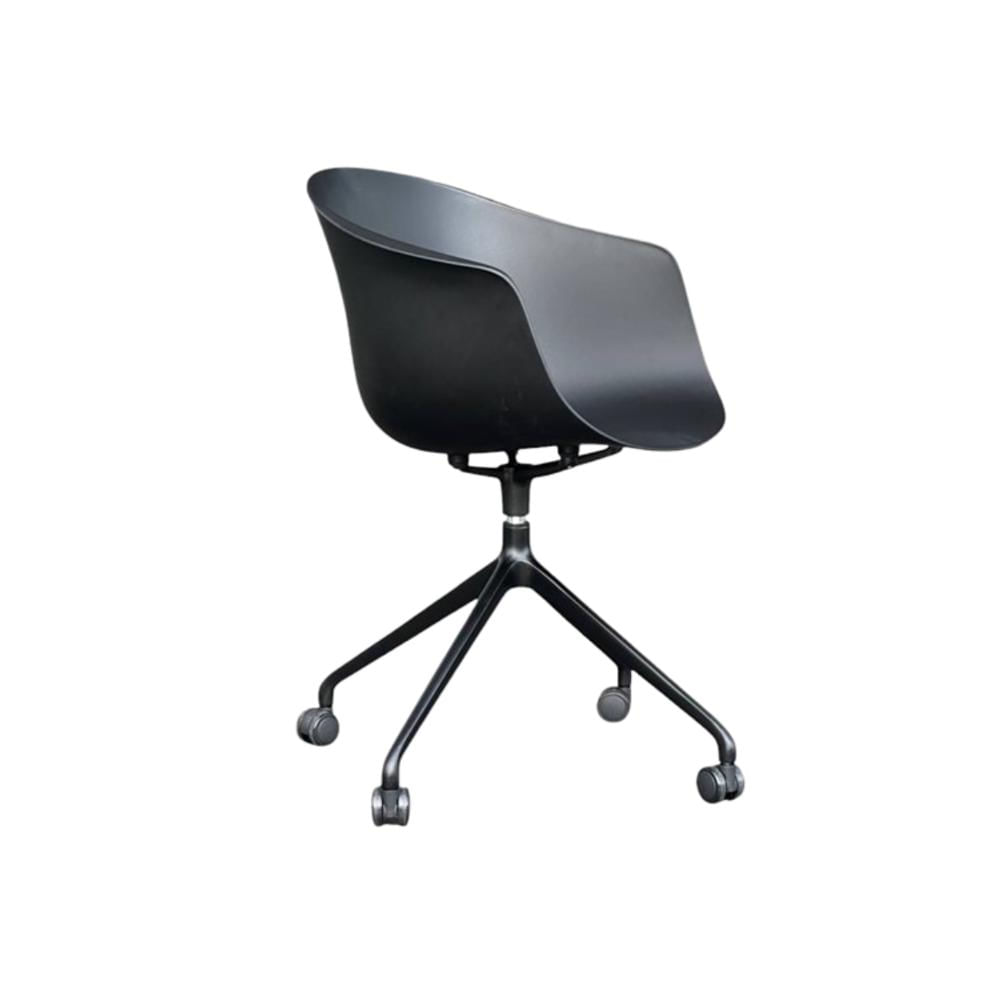 Silla Giro Negro Giratoria CRuedas - Ziyaz