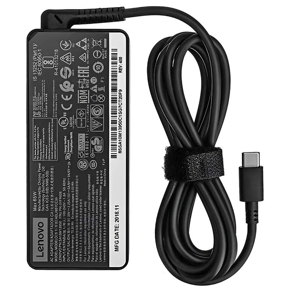 CARGADOR LENOVO TIPO C 20V 3.25A 65W