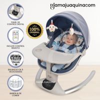 Mecedora Eléctrica para Bebés LUXE NEW Colección Exclusiva Light Blue