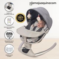 Mecedora Eléctrica para Bebés LUXE NEW Colección Exclusiva Light Gray