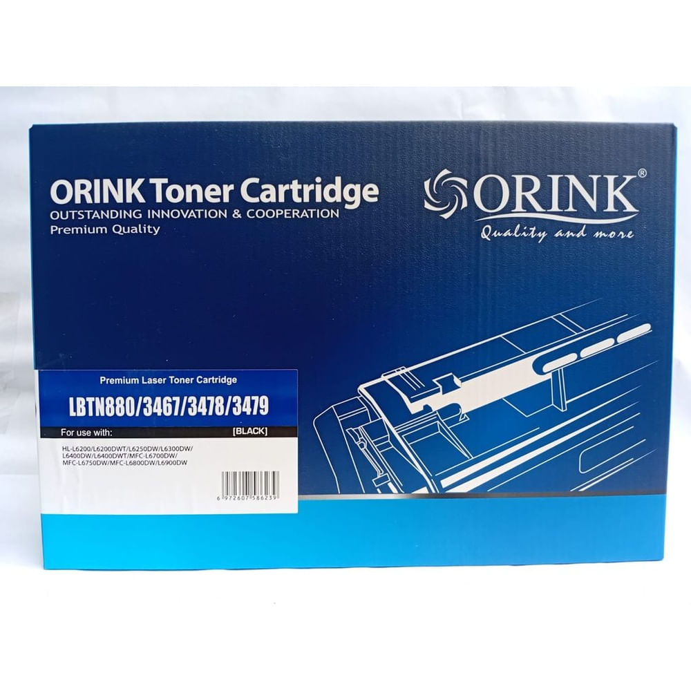 Tóner Compatible Orink BTN 880 TN-3437  TN-3478  TN-3479 para Brother Alto Rendimiento