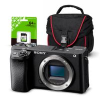 Cámara Sony Alpha a6400 Mirrorless Cuerpo Solo y Kit Básico de Accesorios