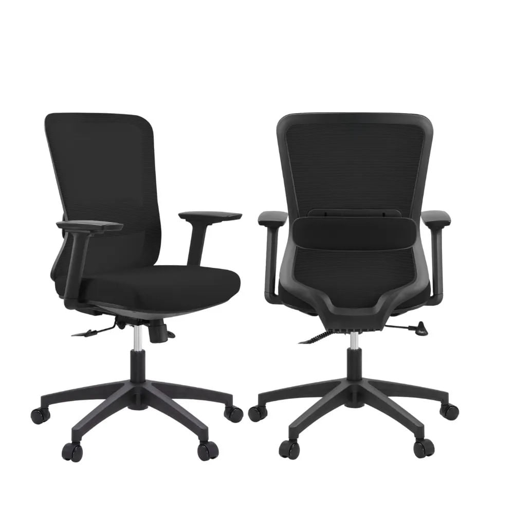 Silla Labaya Negro Giratoria - Ziyaz