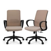 Silla Lacoste Beige Claro Giratoria - Ziyaz