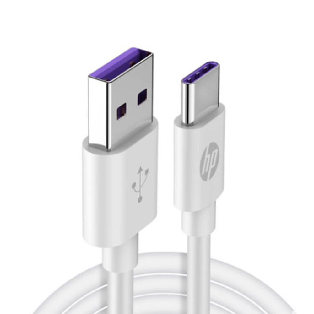Cable Cargador HP USB 2.0 A a USB-C 1 MT Blanco DHC-TC100-1M