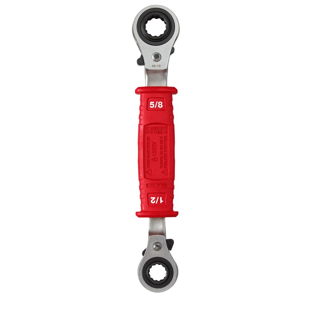 Llave de cubo de trinquete aislada 4 en 1 para instalaciones eléctricas de alta tensión 48-22-9212