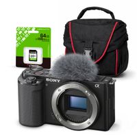 Cámara Sony ZV-E10 Mirrorless Cuerpo Solo y Kit Básico de Accesorios