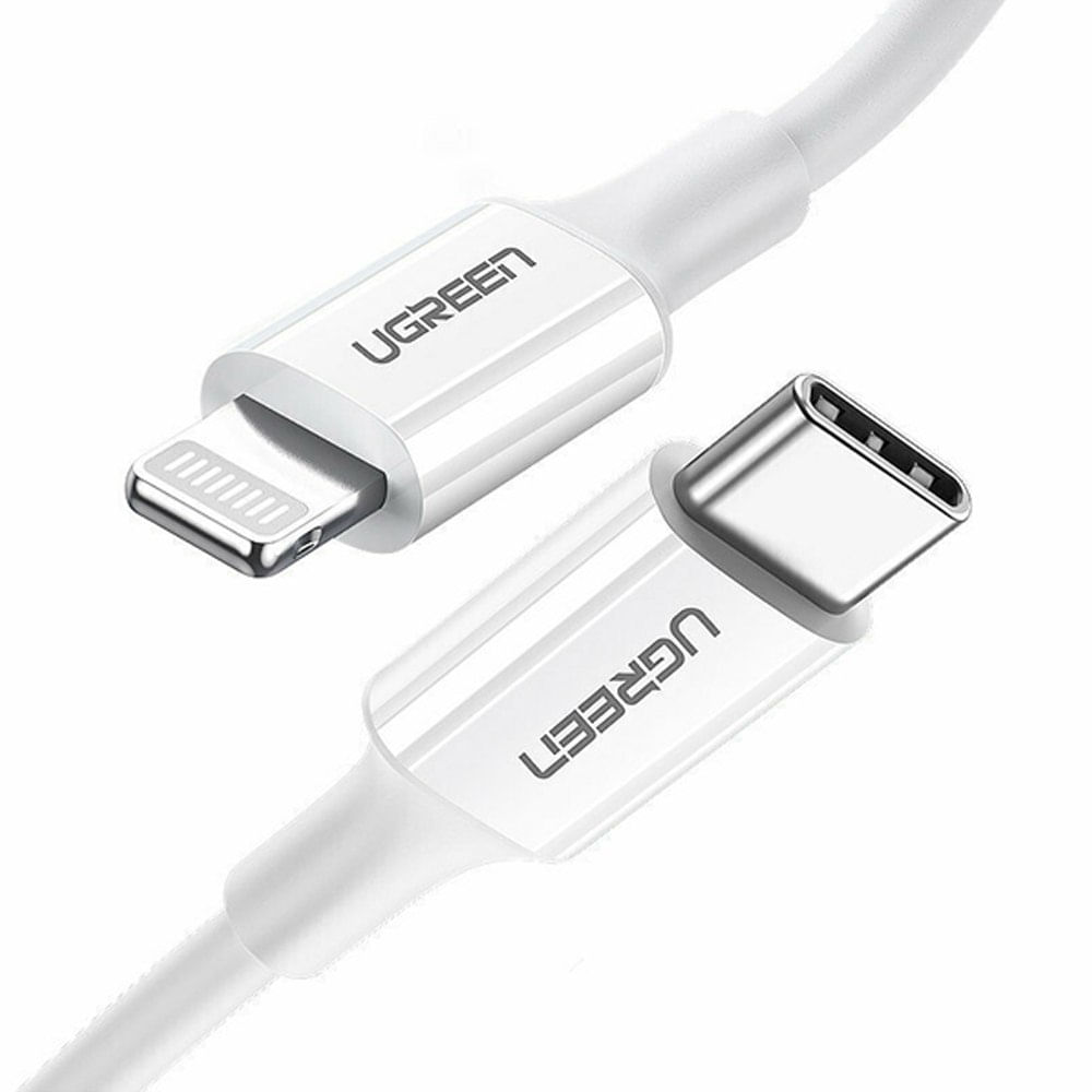 Cable UGREEN Tipo C a Lightning 1 M Carga Rápida PD 60W para iPhone