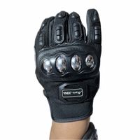 GUANTES DE MOTO PARA HOMBRE PROTECCIONES ACERO TALLA L