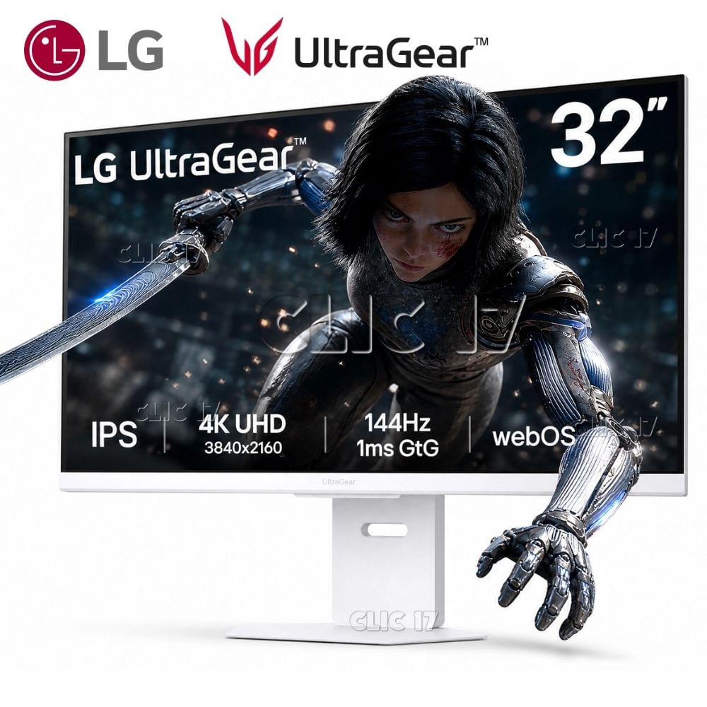 Monitor Gamer LG UltraGear 32G810SA-W 32"" 4K UHD IPS 144Hz Smart webOS