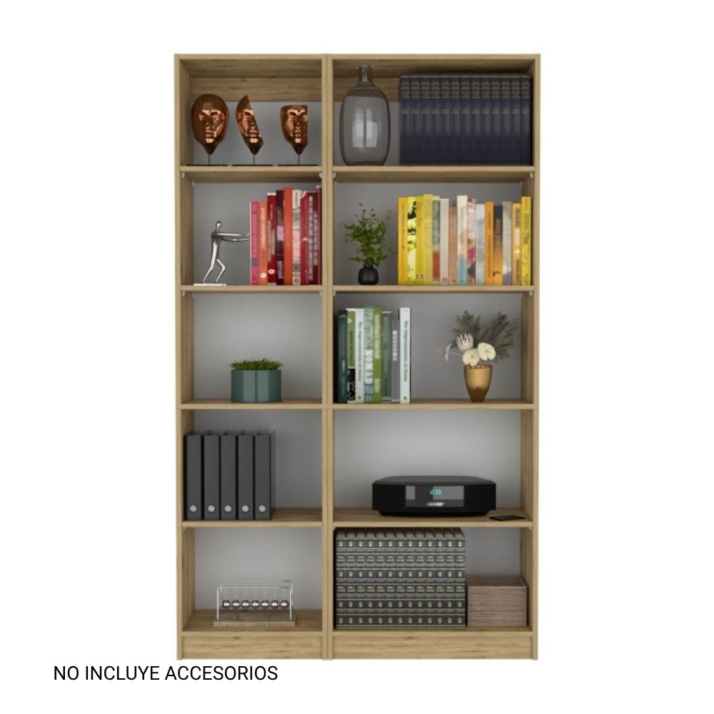 Combo Modular: 2 Estantes 10 Niveles Home Macadamia
