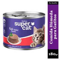Paté para Gatito Supercat Sabor Carne 180 gr