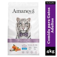 Comida para Gato Esterilizado Amanova Fish Delicacy 4kg