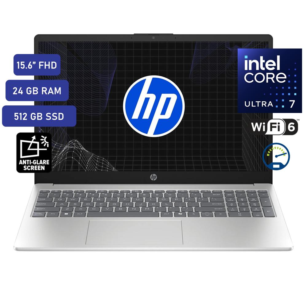Laptop HP Intel Core Ultra 7 24GB RAM 512GB Ai 15.6 15-fd2373la W11