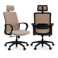 Silla Lacoste CCabezal Beige Claro Giratoria - Ziyaz