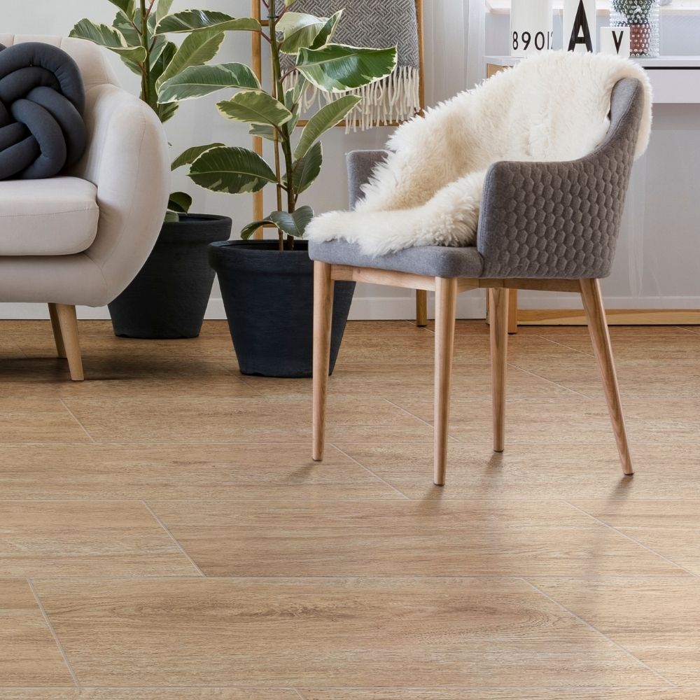 Piso Cerámico Maderado Larice Beige 30x60cm 2.16m2 Celima
