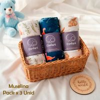 Manta Muselina para Bebé Pack x 3 Unidades SMT48