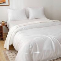 Funda Plumón Clásica Orma Hogar Blanco 200 Hilos Algodón Pima Queen