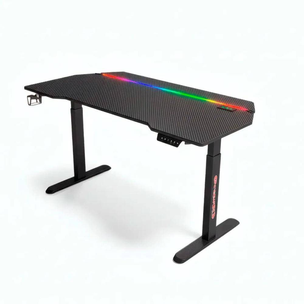 Escritorio Gamer Eléctrico Elevable Haven Y-111 Tablero MDF 160 x 75 cm RGB
