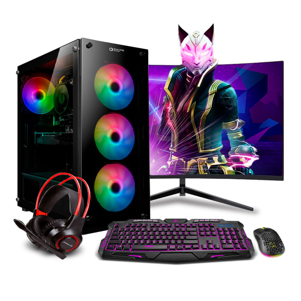 COMPUTADORA PC GAMER STORM RGB RYZEN 7 5700 16GB 500GB 24VA RTX5050 8GB MI PC LISTA MIPCLISTA