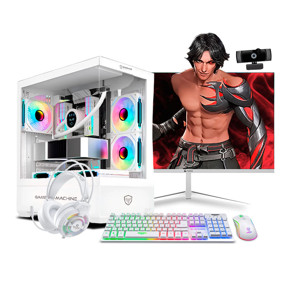 COMPUTADORA GAMER HAKU WHITE RYZEN 7 5700G 8GB 500GB 22ips MI PC LISTA MIPCLISTA
