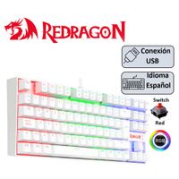 TECLADO REDRAGON K552 KUMARA BLANCO SRED
