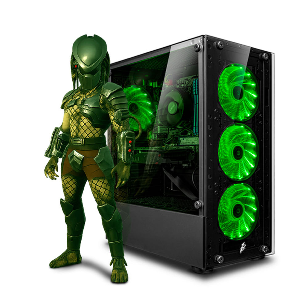 CPU Gamer AMD Ryzen 5 4600G 16gb 500GB Mipclista ryzen GREEN COMPUTADORA