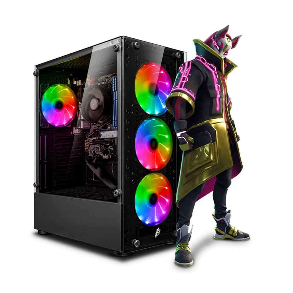 CPU Gamer AMD Ryzen 7 5700 16gb 500GB Mipclista ryzen RGB COMPUTADORA