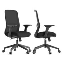Silla Lacros Negro Giratoria - Ziyaz