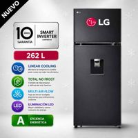 Refrigeradora LG 262L Linear Cooling VT26WPM Negro Mate