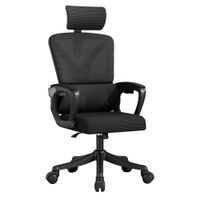 Silla de Oficina HAVEN C258 Ergonómica Giratoria Negra