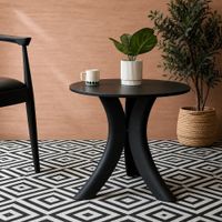 Mesa Centro Alberina D60 Negro H55 - Ziyaz