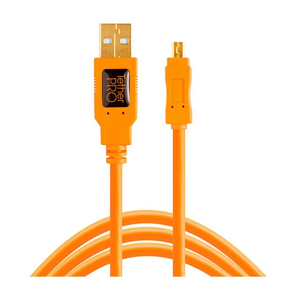 Cable Tether Tools CU8015-ORG - USB 2.0 To Mini-B 8-Pin