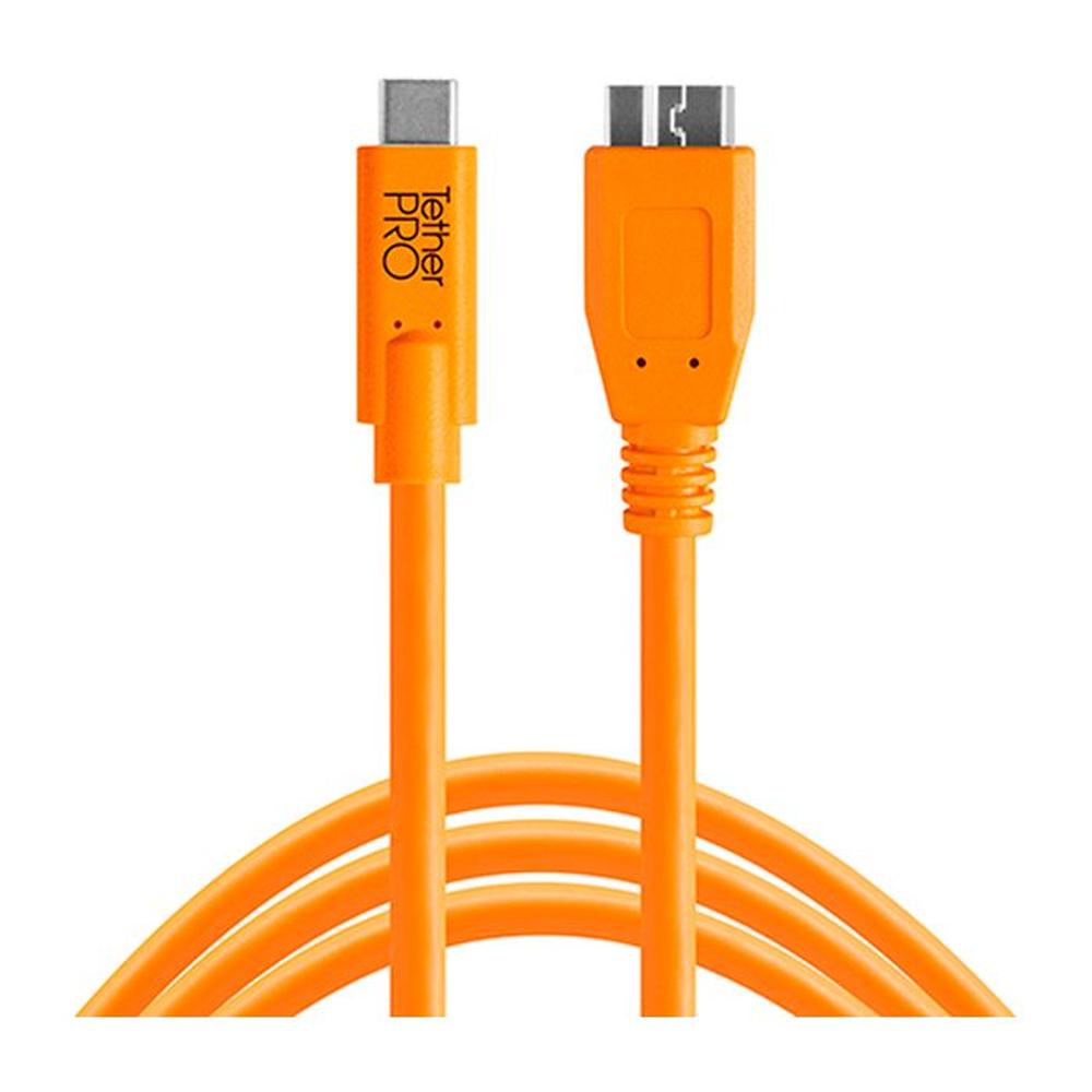 Cable Tether Tools CUC3315-ORG - USB-C To 3.0 Micro-B