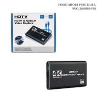 Capturadora de Video HDMI a USB 3.0 HDTV 4K Full HD para  Grabacion y Transmision