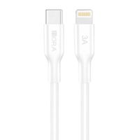 CABLE 1HORA CAB258 LIGHTNING A TIPO C 3A 1M BLANCO