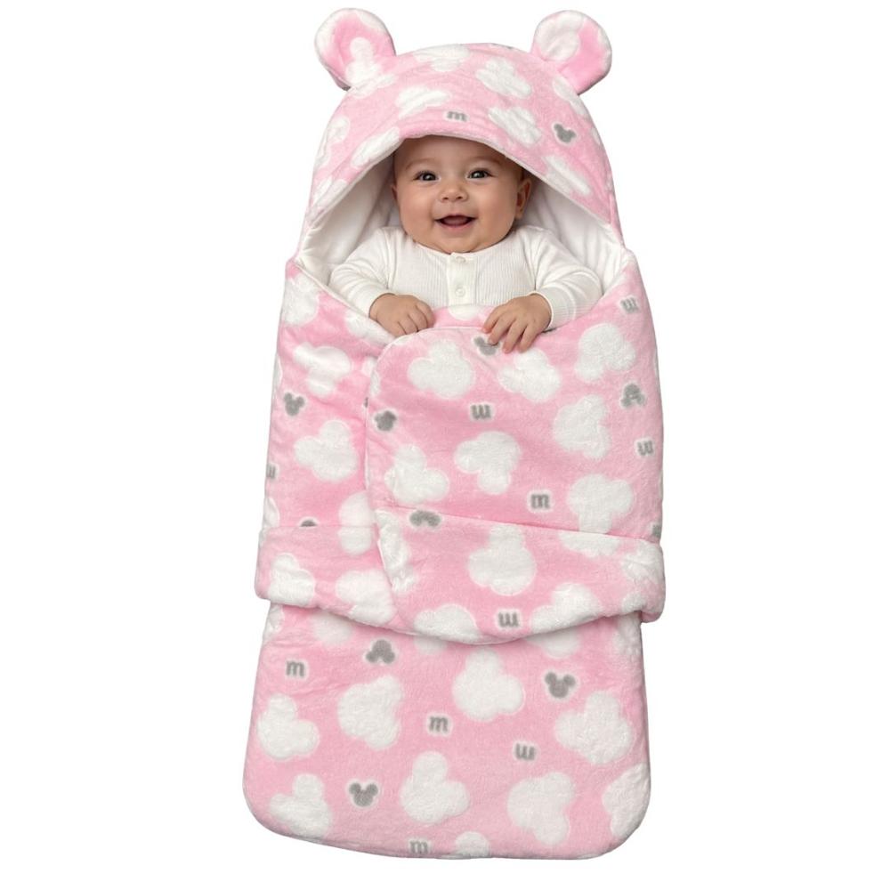 SACO DE DORMIR CON DISEÑO ROSADO