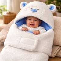 SACO DE DORMIR CON DISEÑO - BLANCO CON AZUL