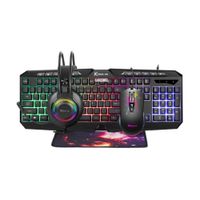 Combo Gamer 4 en 1 Xtrike Me CMX-410 Teclado Mouse Audífonos Mousepad