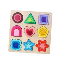 Rompecabezas Montessori Encaje Didactico de Formas de Madera Geometricas