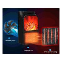 Calefactor Portatil  con Control Flame Heater 1000W