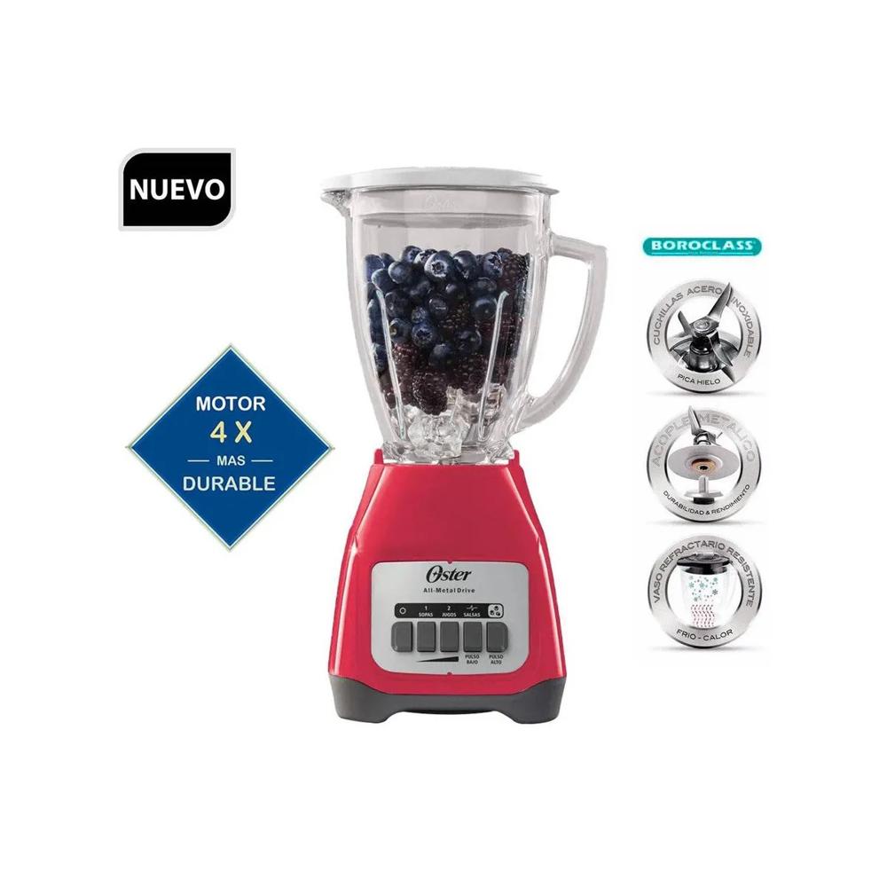 Licuadora Oster 2 vaso de vidrio BLSTKAG-MPB